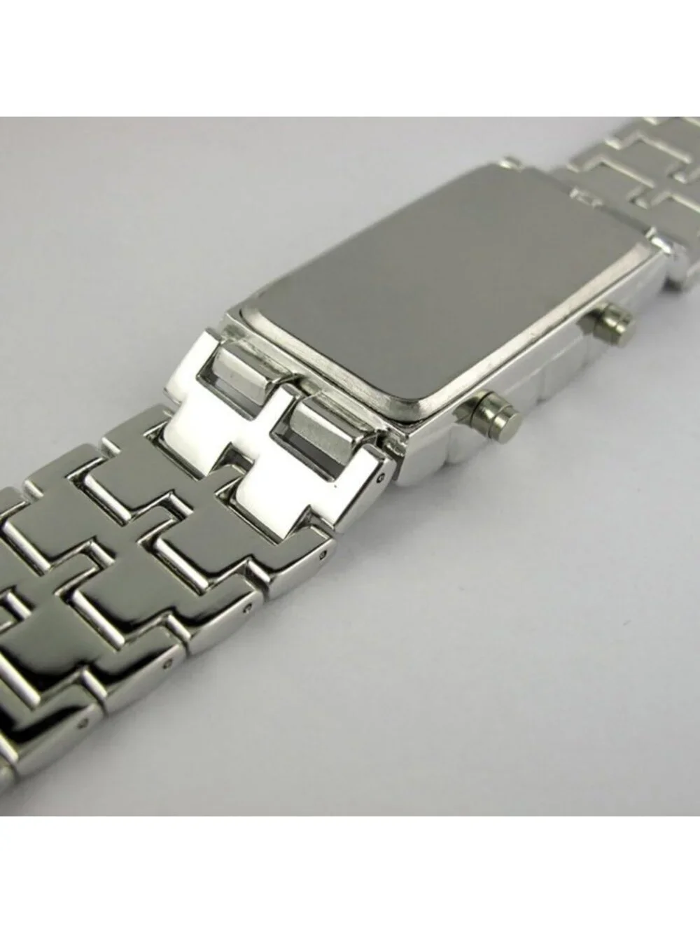 Men's All Silver Analog Quartz Stainless Steel Casual Classic Round Wrist Watch